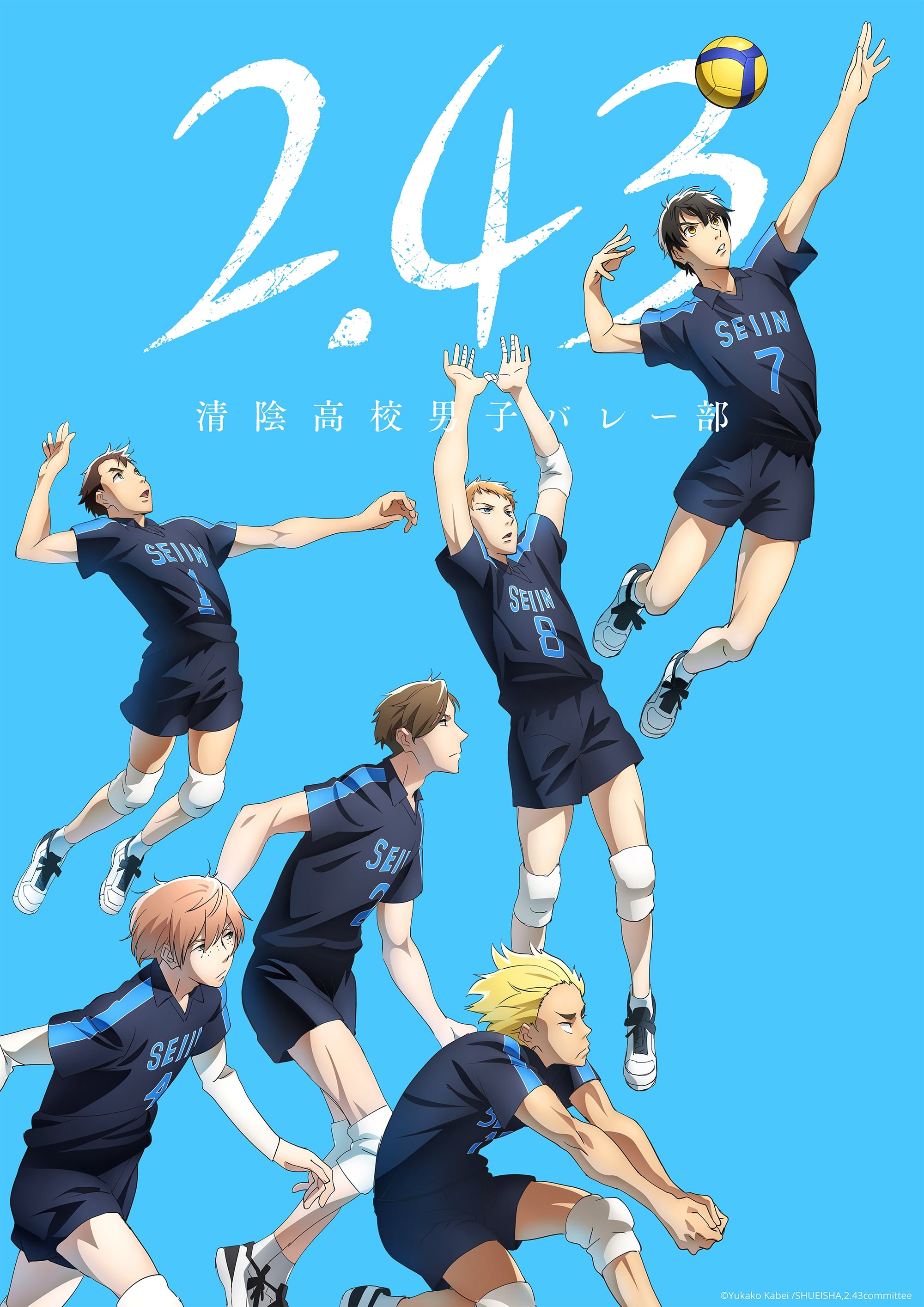 2.43 清陰高校男子バレー部(アニメ)の無料動画はどこのサブスク